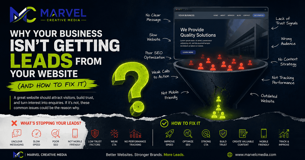 Why Your Business Isn't Getting Leads From Your Website (And How to Fix It)