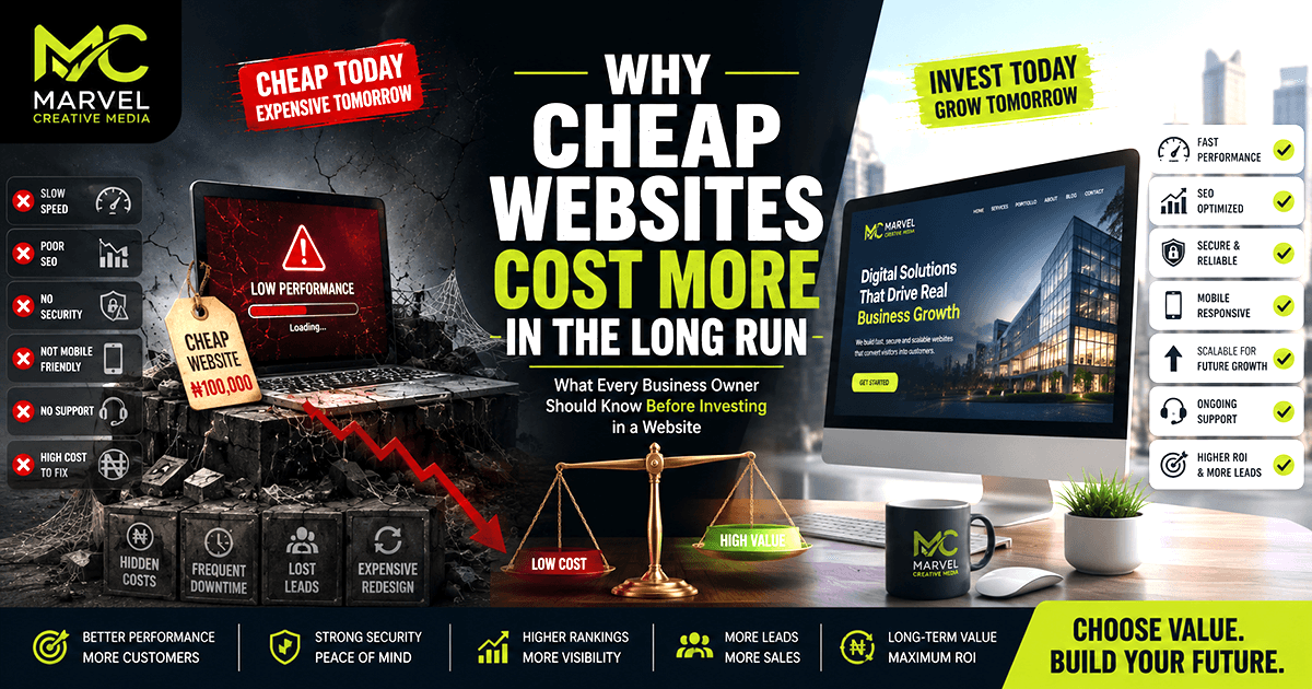 Featured graphic asset representing Why Cheap Websites Cost More in the Long Run: A Smart Business Owner's Guide