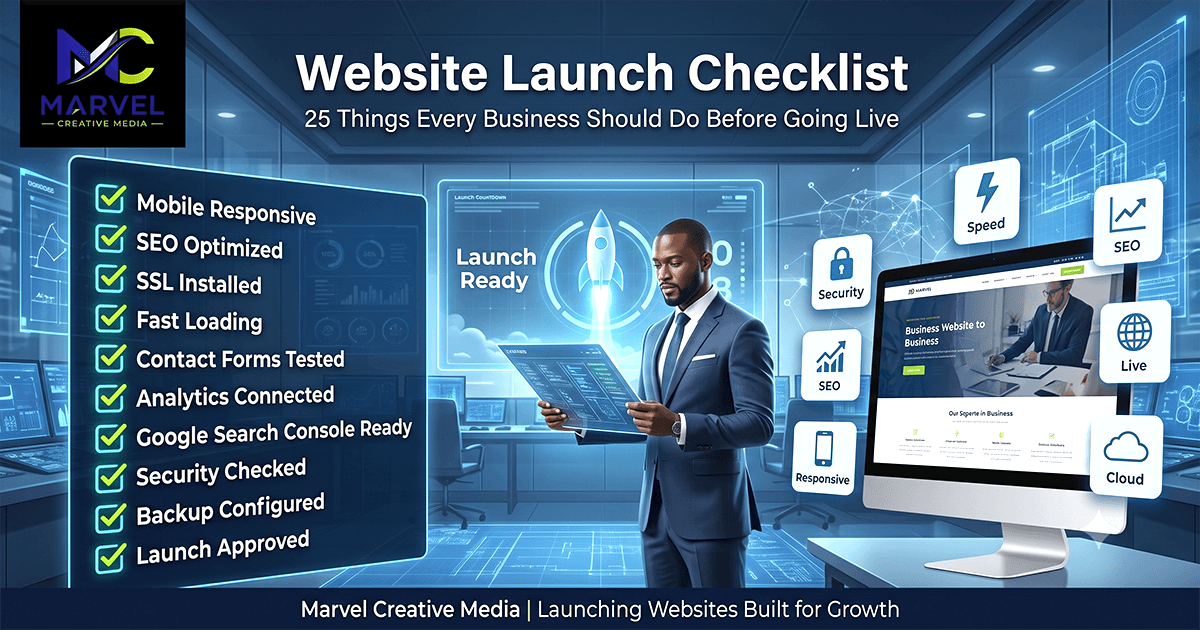 The Complete Website Launch Checklist: 25 Things Every Business Should Do Before Going Live